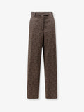 Penn embroidered viscose trousers