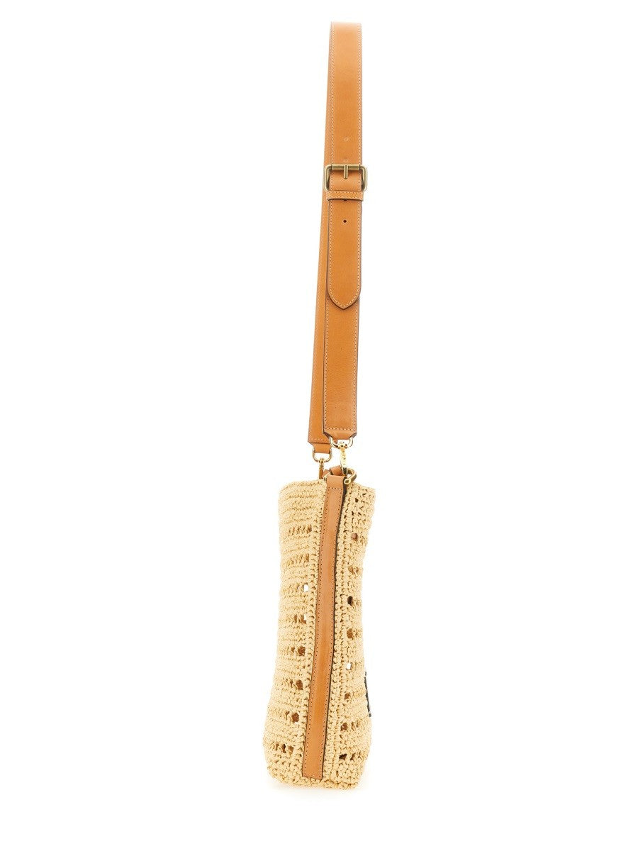 PERFORATED RAFFIA SHOULDER BAG 4