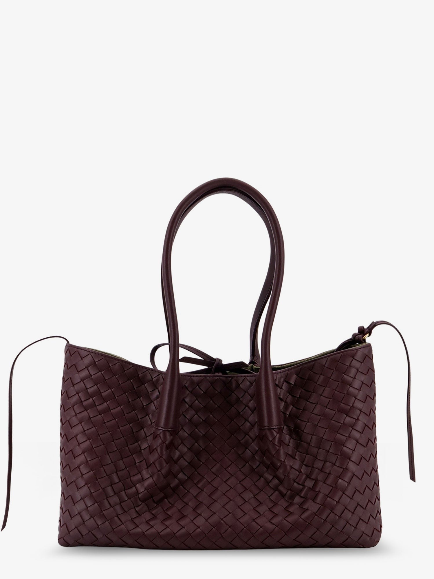 Pinacoteca leather handbag with Intrecciato motif 2