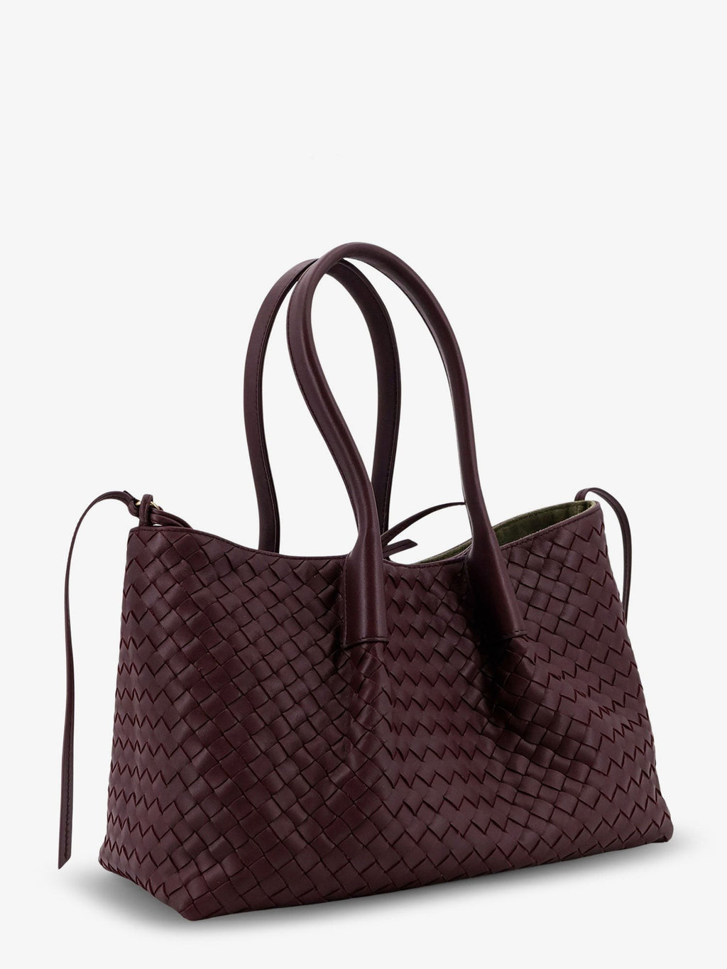 Pinacoteca leather handbag with Intrecciato motif 3