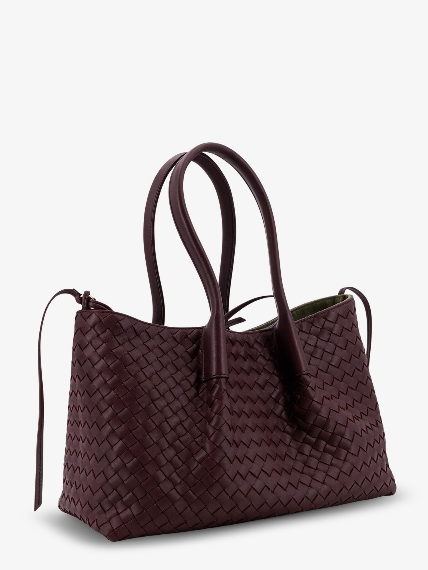 Pinacoteca leather handbag with Intrecciato motif 3