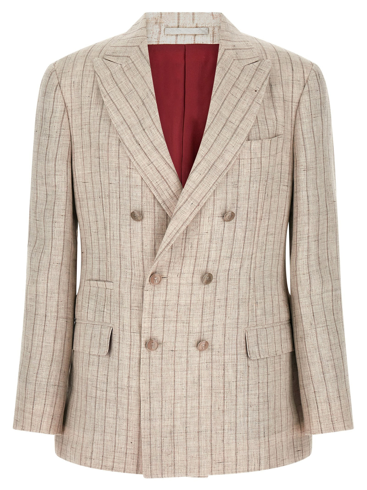 Pinstripe twill blazer
