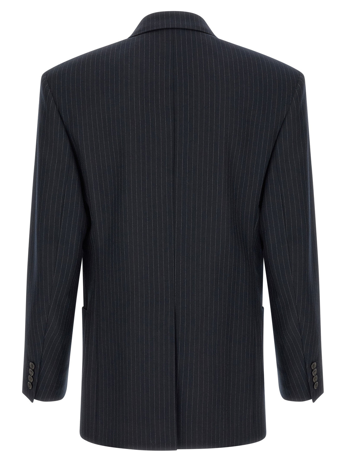 Pinstriped double-breasted blazer 2