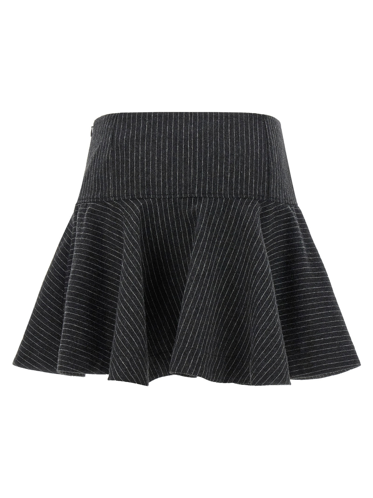 Pinstriped flannel skirt 2