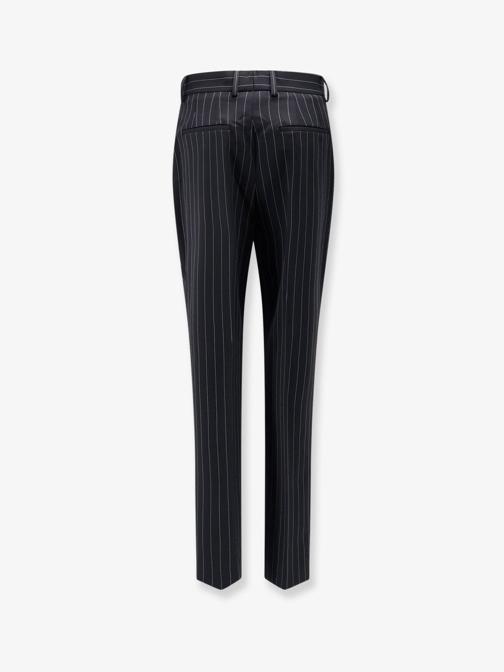 Pinstriped stretch wool trousers 2