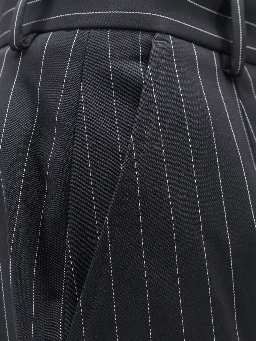 Pinstriped stretch wool trousers 3