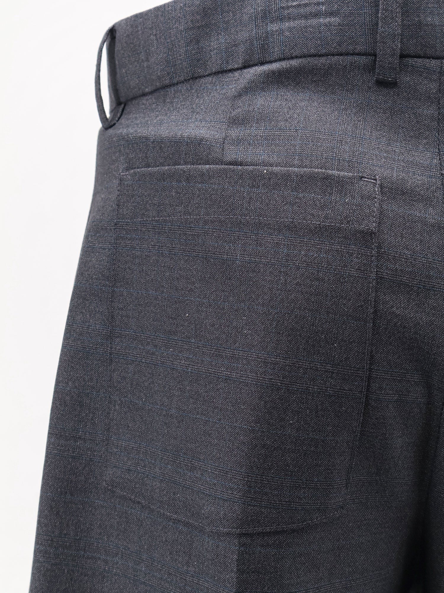 Pleated Check wool blend bermuda shorts 3