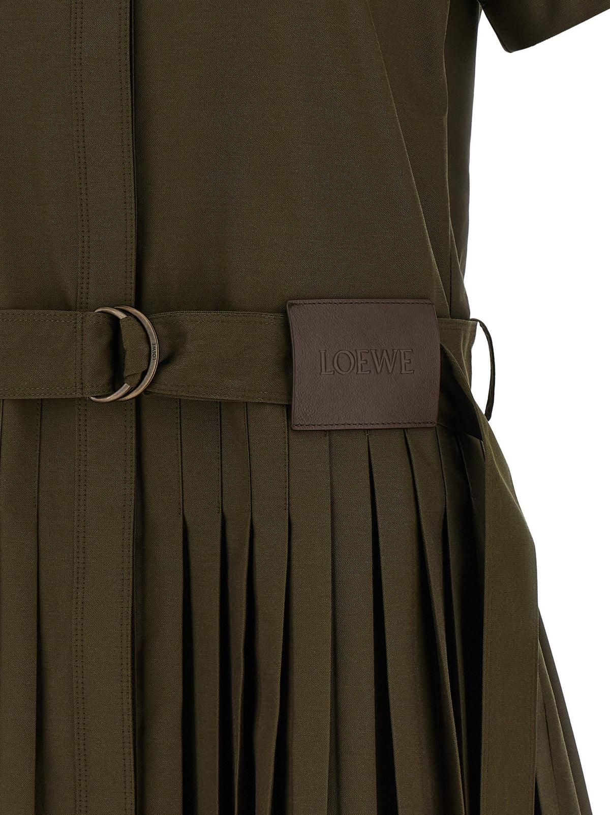 Pleated chemisier dress 5