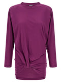 Pleated pattern t-shirt