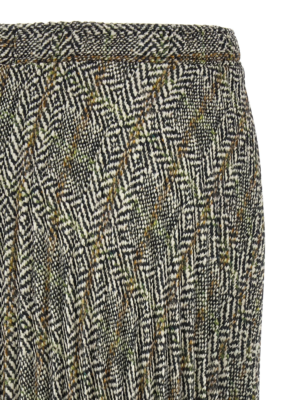 Pleated skirt with lace 4