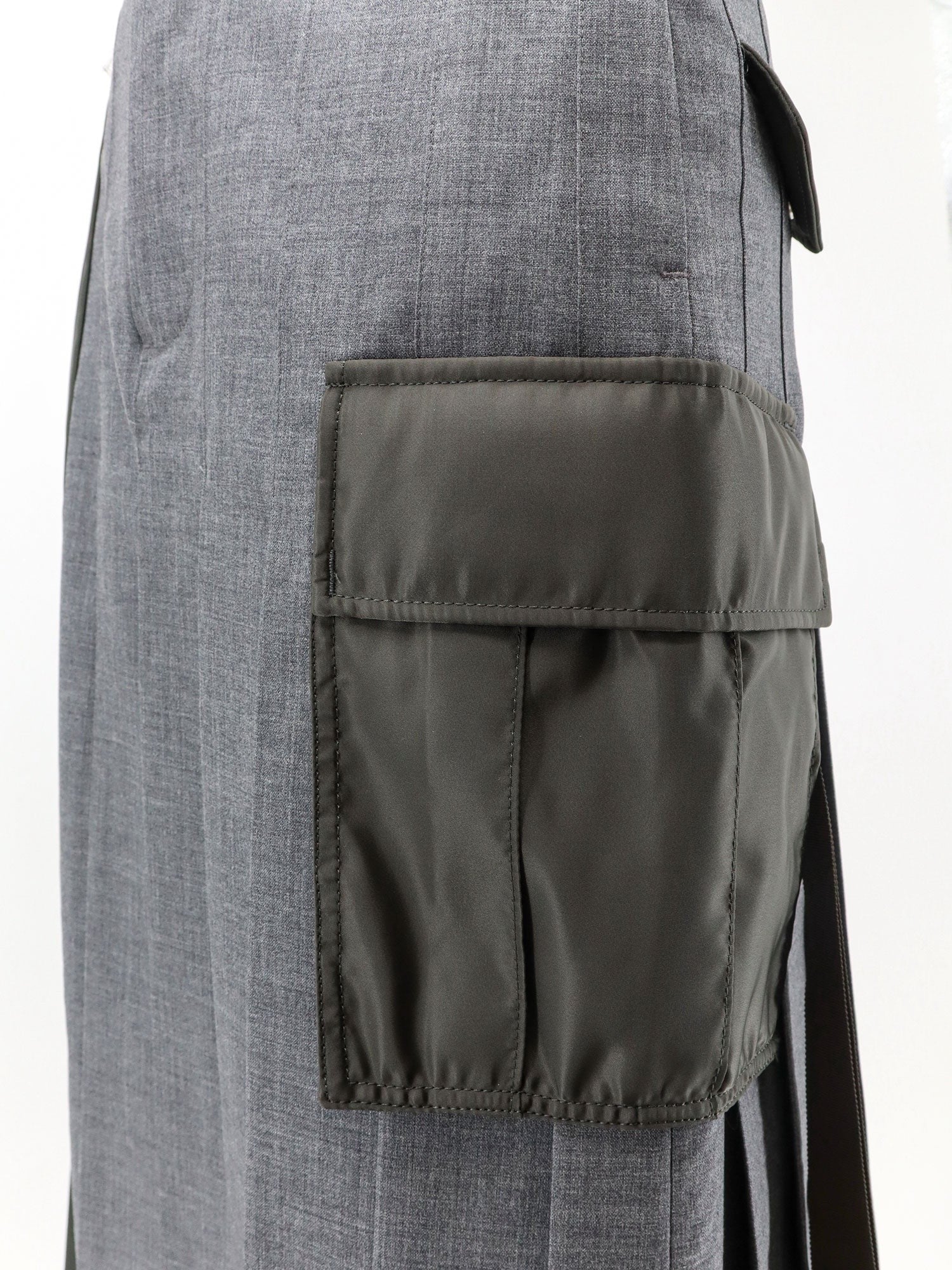 Pleated wool blend skirt 3