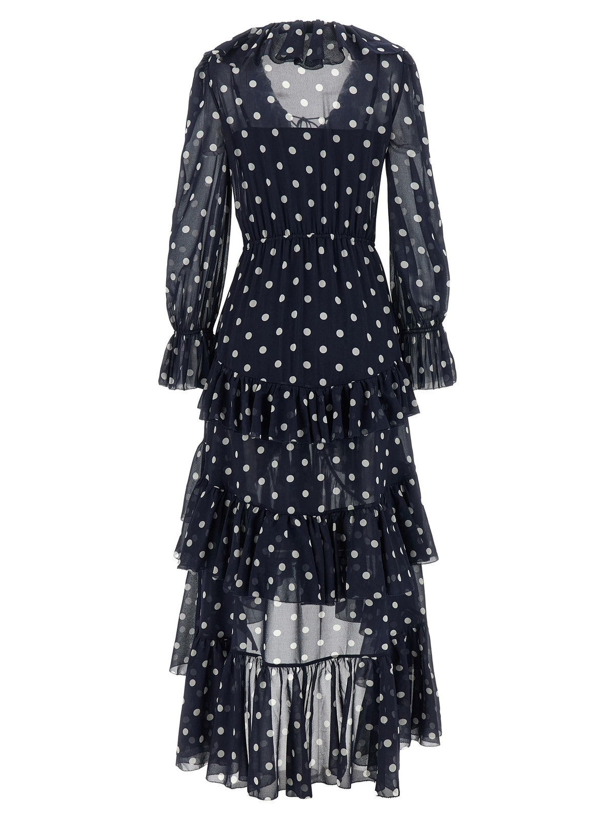 'Polka Dot Georgette Ruffle Maxi' dress 2