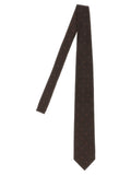 Polka dot silk tie