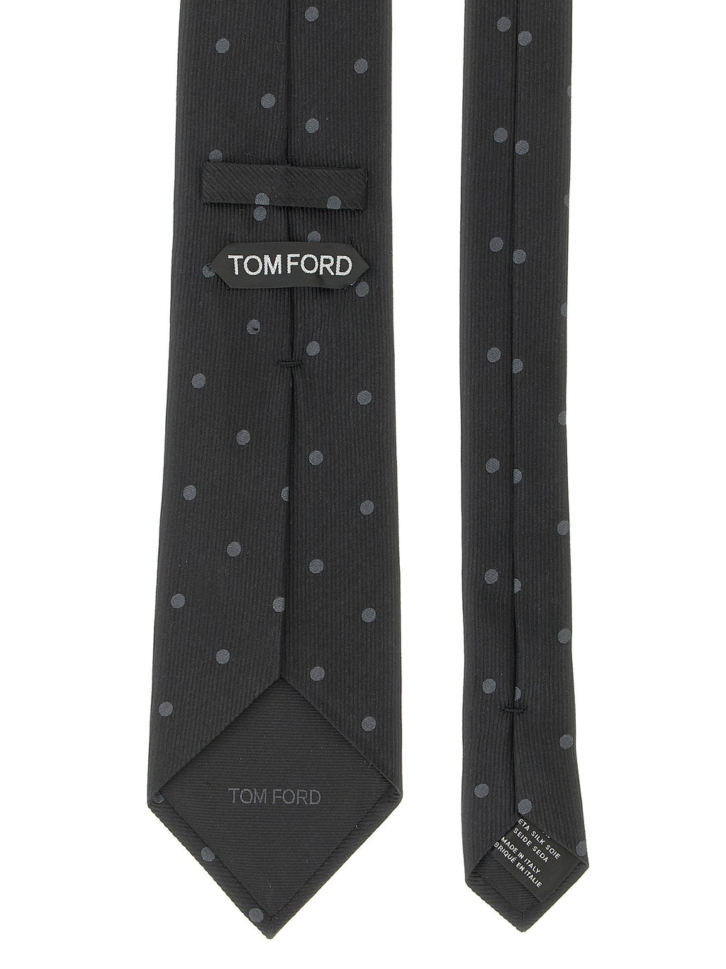 Polka dot silk tie 2