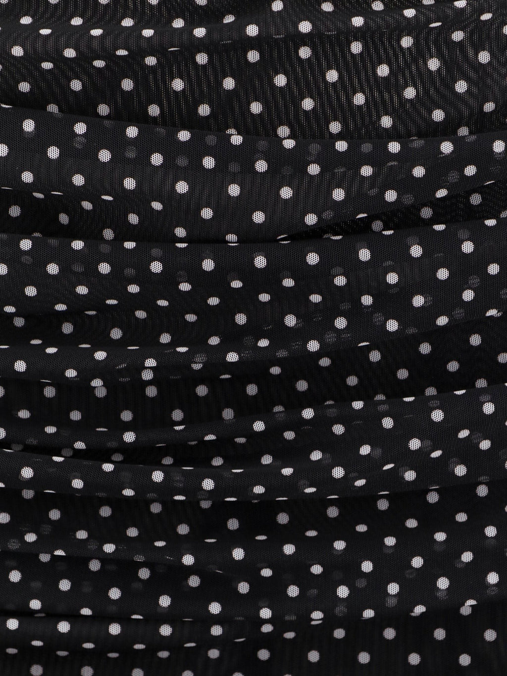 Polka-dots dress with drapery 5