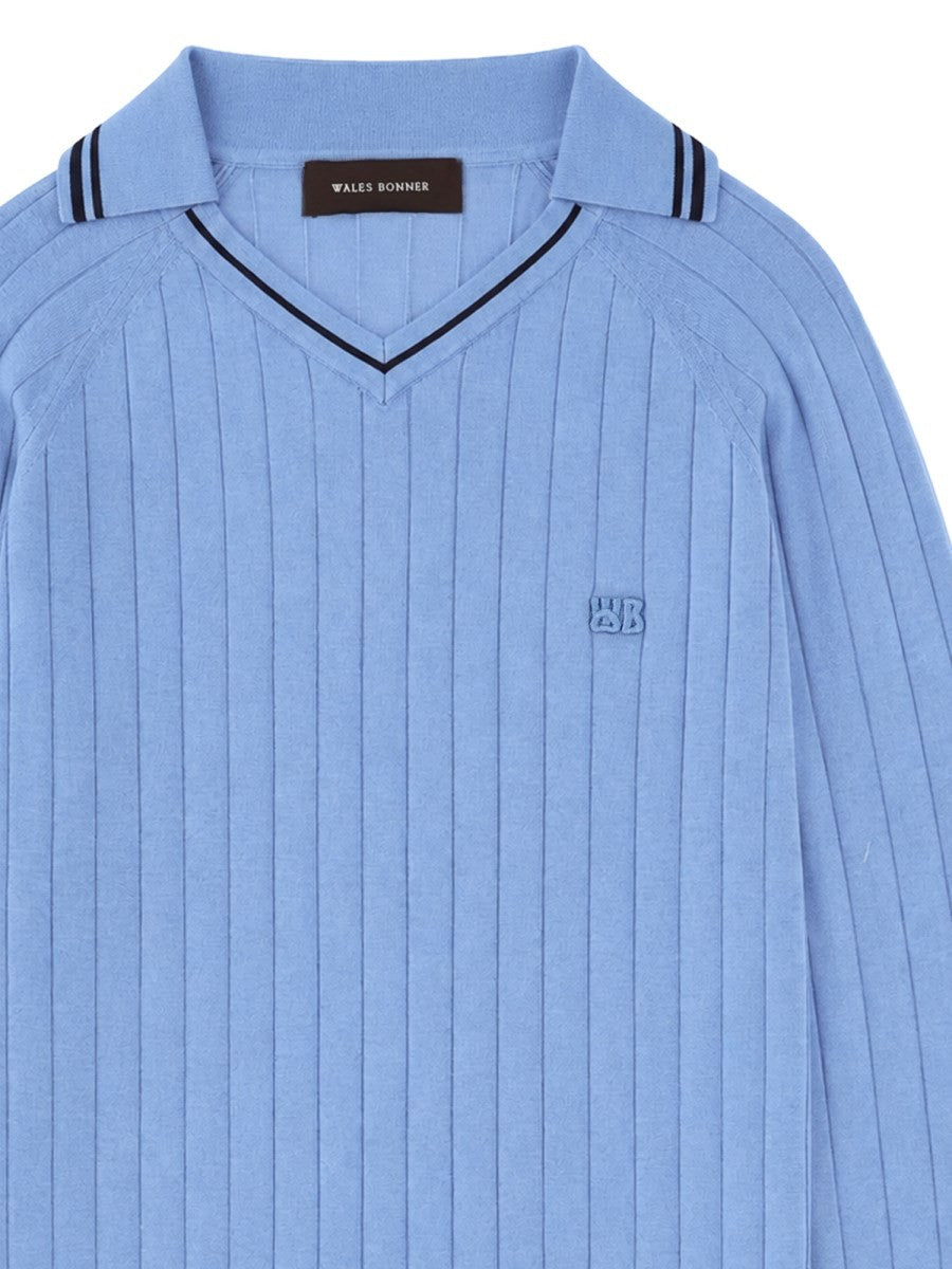 Polo a Coste con Scollo a V 3