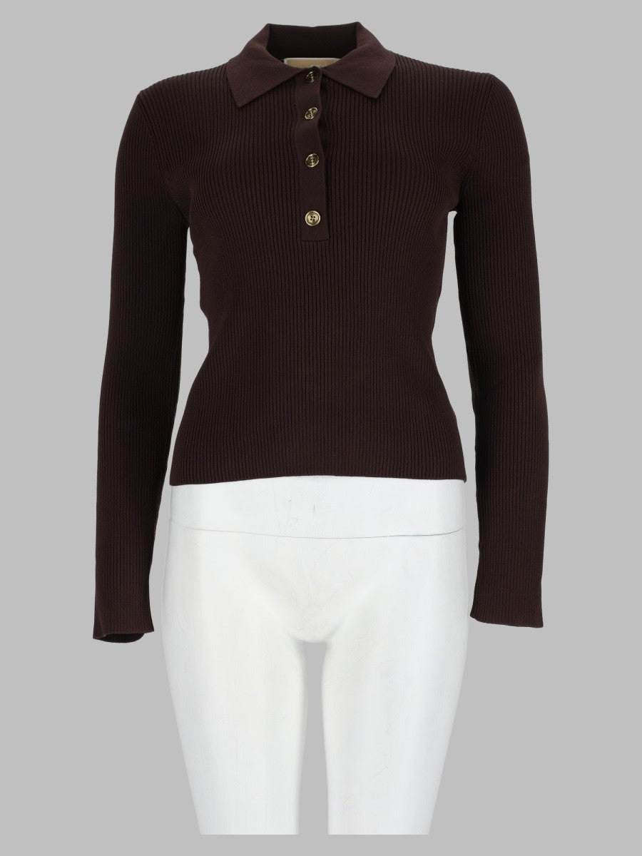 Polo In Maglia a Coste