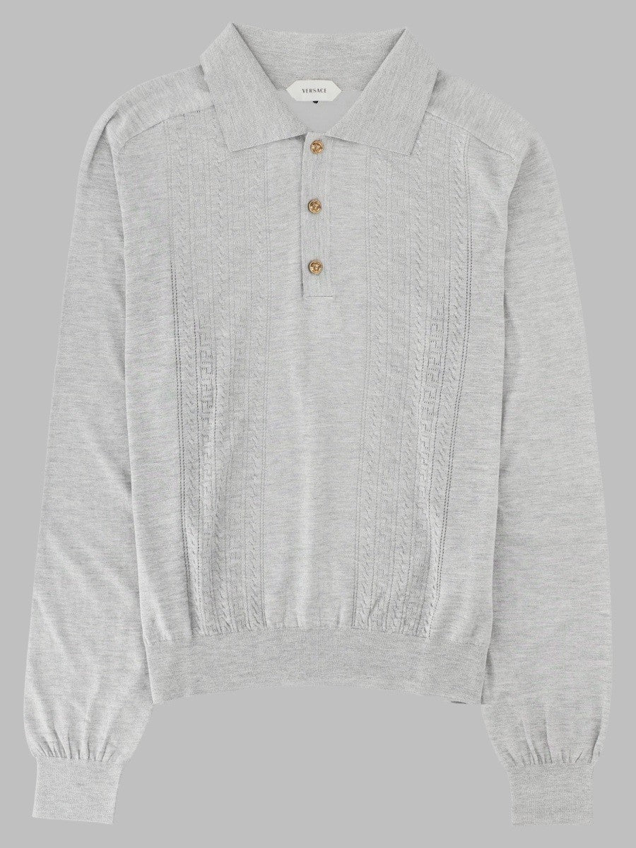 Polo In Maglia Di Seta e Cotone