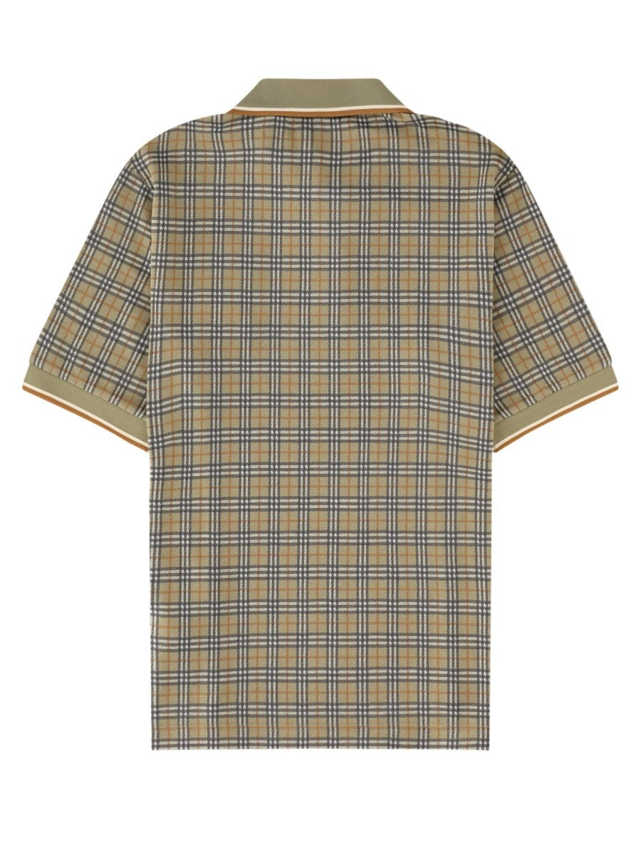 Polo in misto cotone Check 2