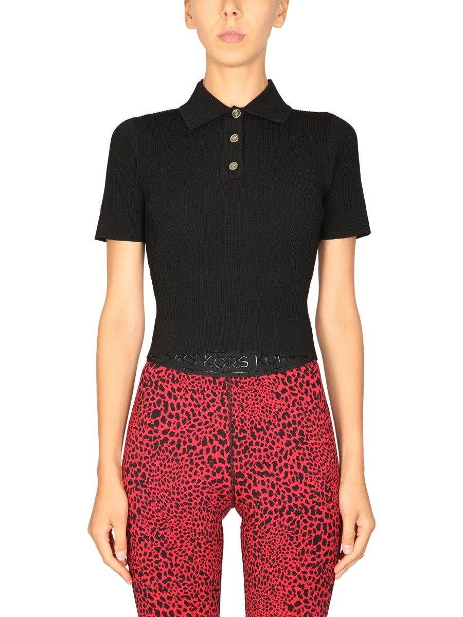 POLO SHIRT WITH LOGO BUTTONS