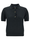 'Pomposa' knit polo shirt