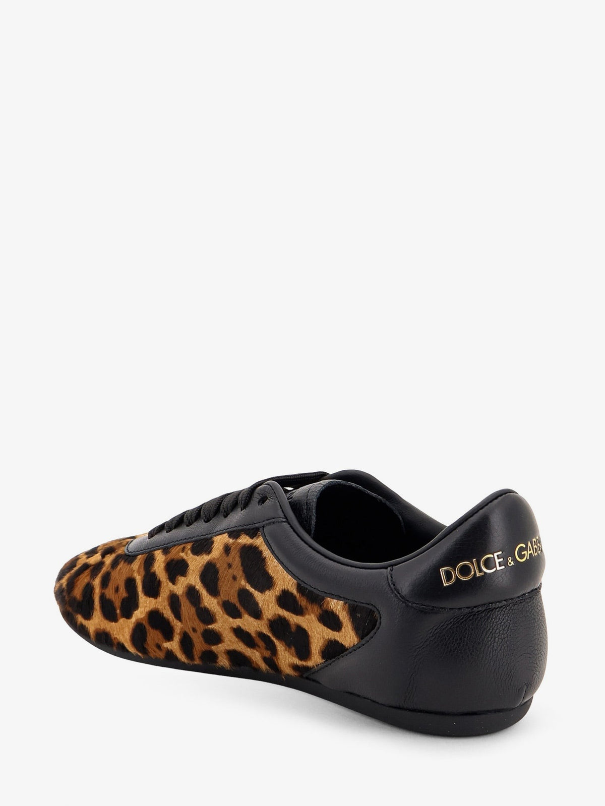 Ponyskin sneakers with metal DG logo 3