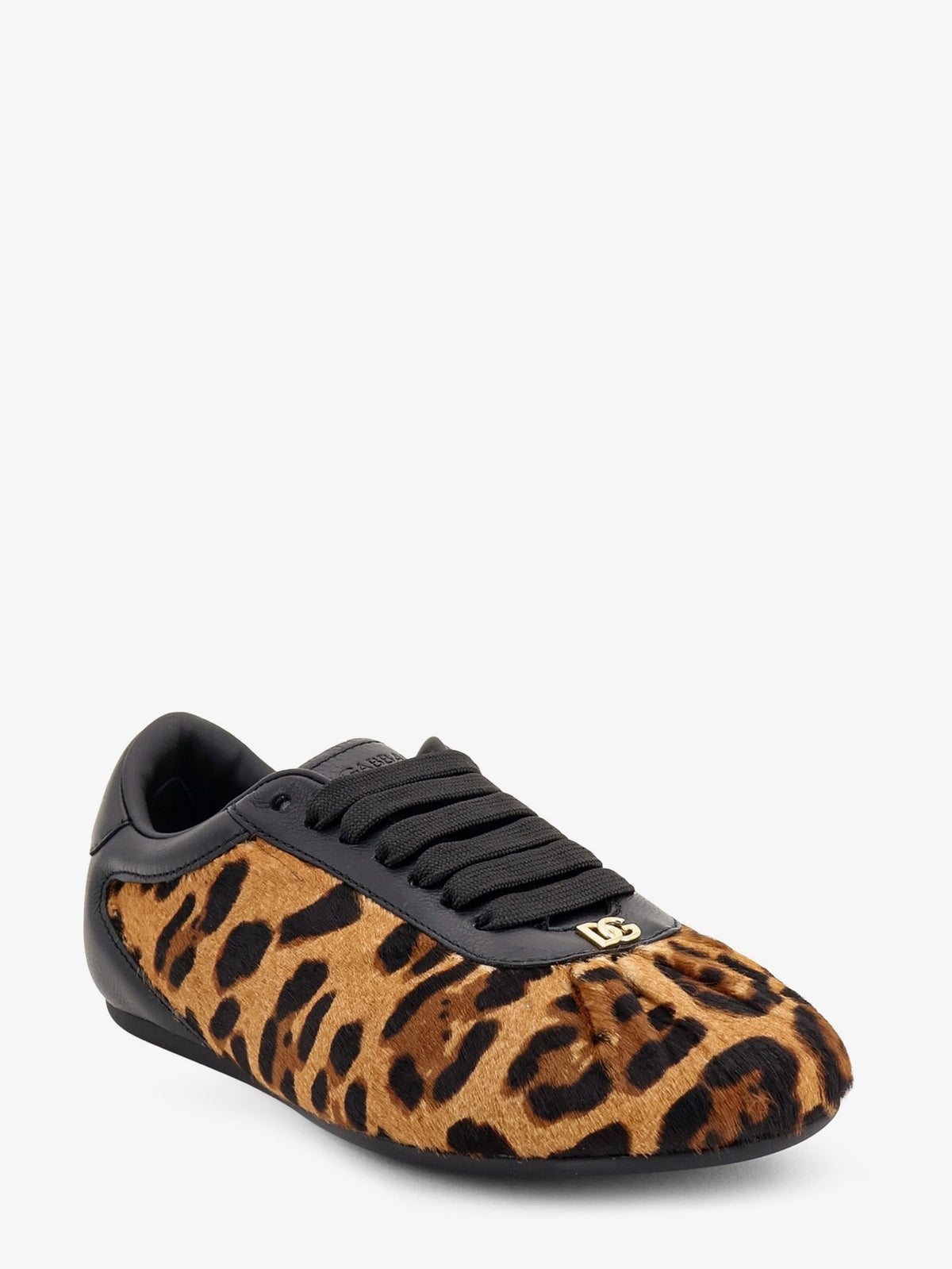 Ponyskin sneakers with metal DG logo 2