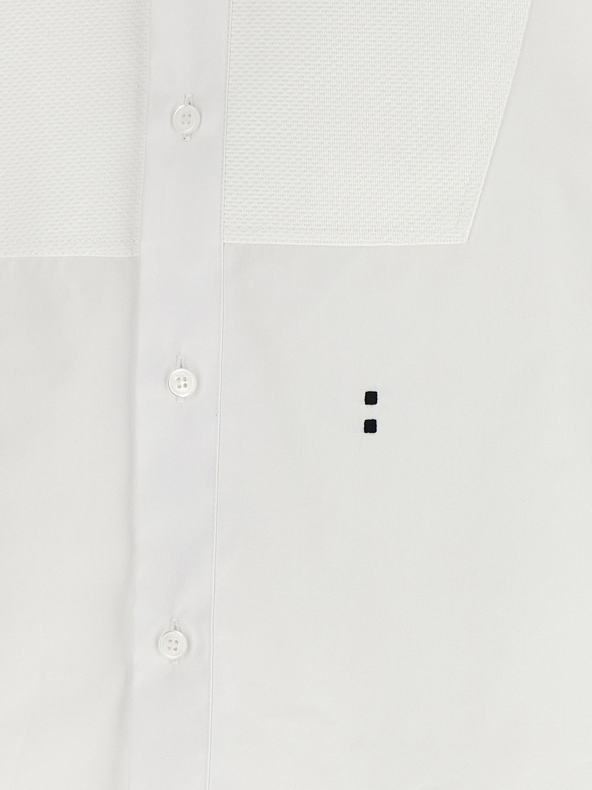 poplin shirt with plastron piqué 5