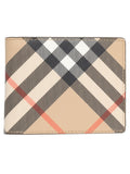 Portafoglio Bifold con Stampa Check