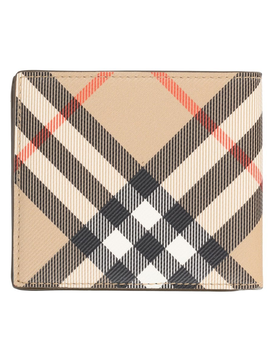 Portafoglio Bifold Con Stampa Check 2