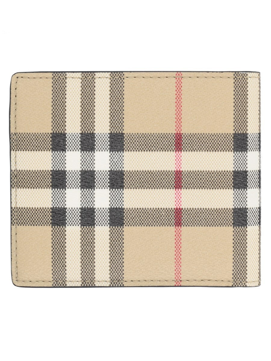 Portafoglio Bifold con Stampa "Check" 2