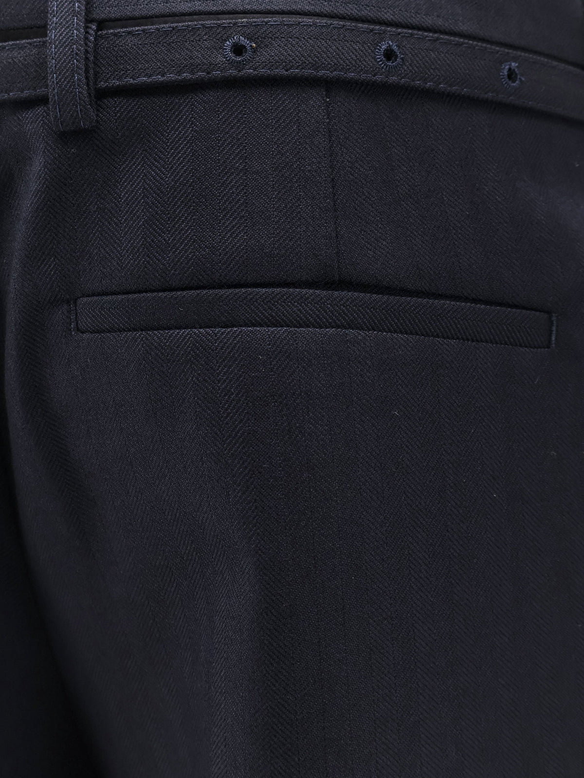 Presta wool trousers with belt 3