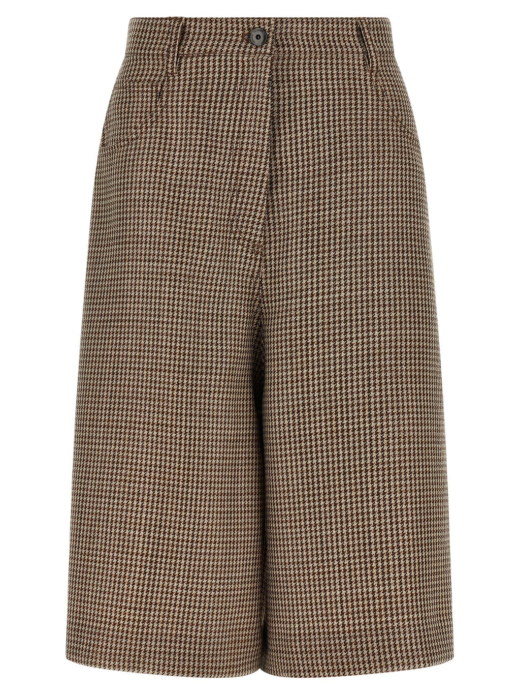 Prince of Wales lamé bermuda shorts