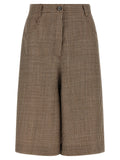 Prince of Wales lamé bermuda shorts
