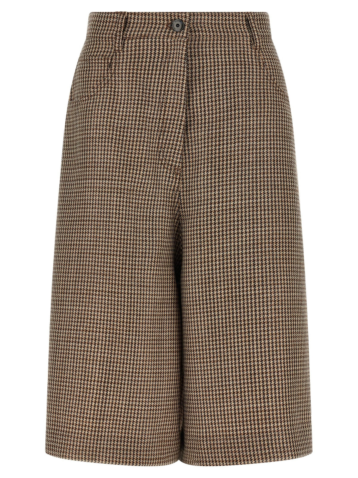 Prince of Wales lamé bermuda shorts