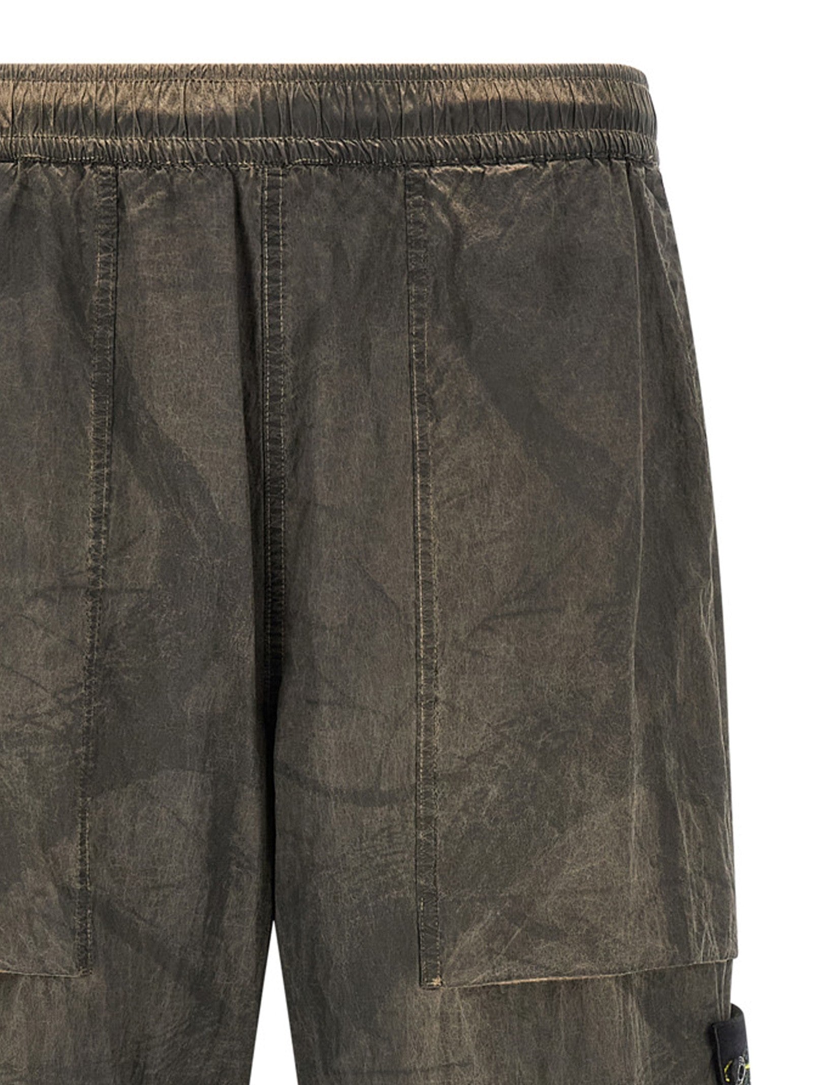 Printed pants with logo badge 3