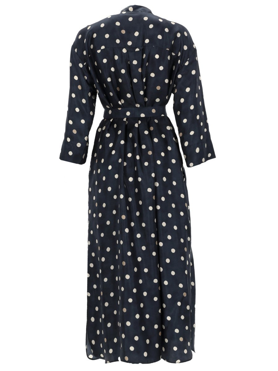 PRINTED SILK "LEVER" DRESS 2