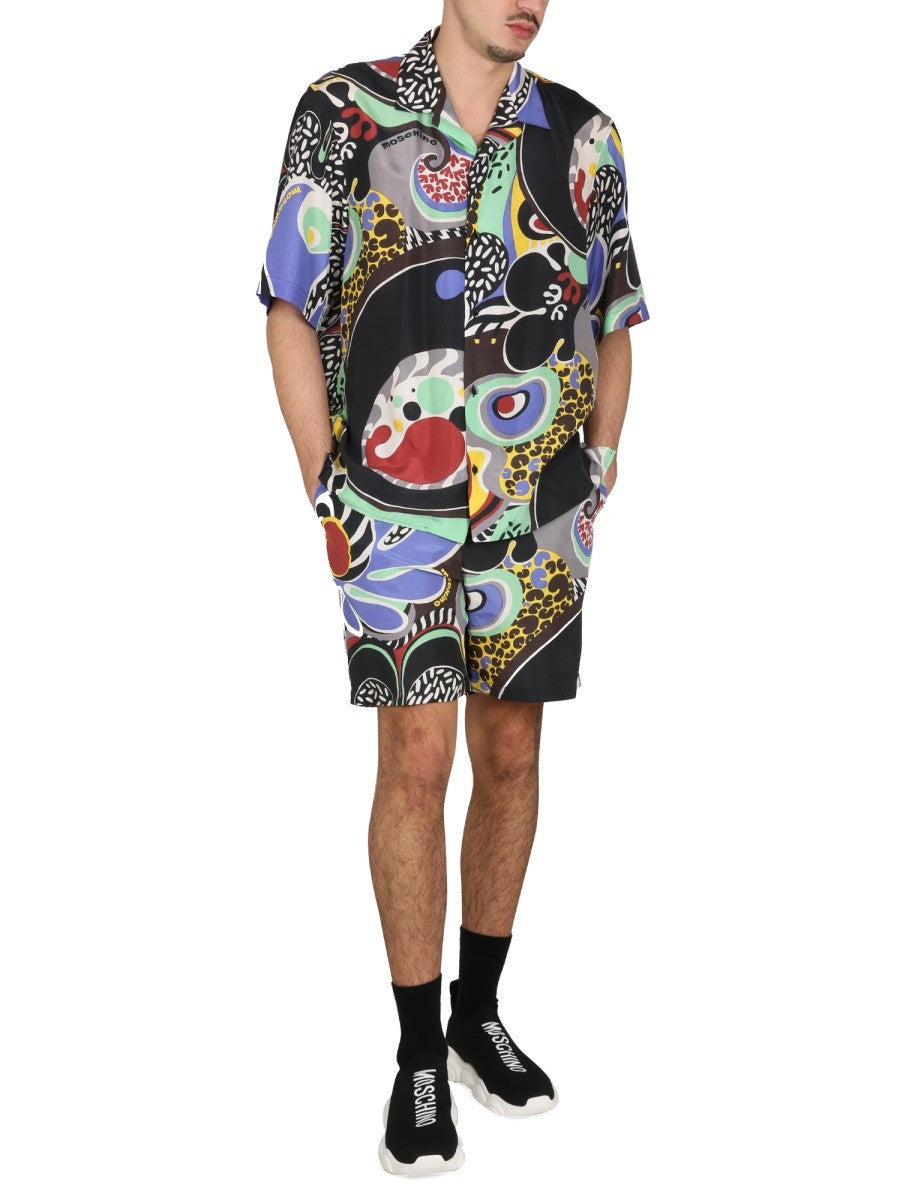 PSYCHEDELIC PRINT BERMUDA SHORTS 2