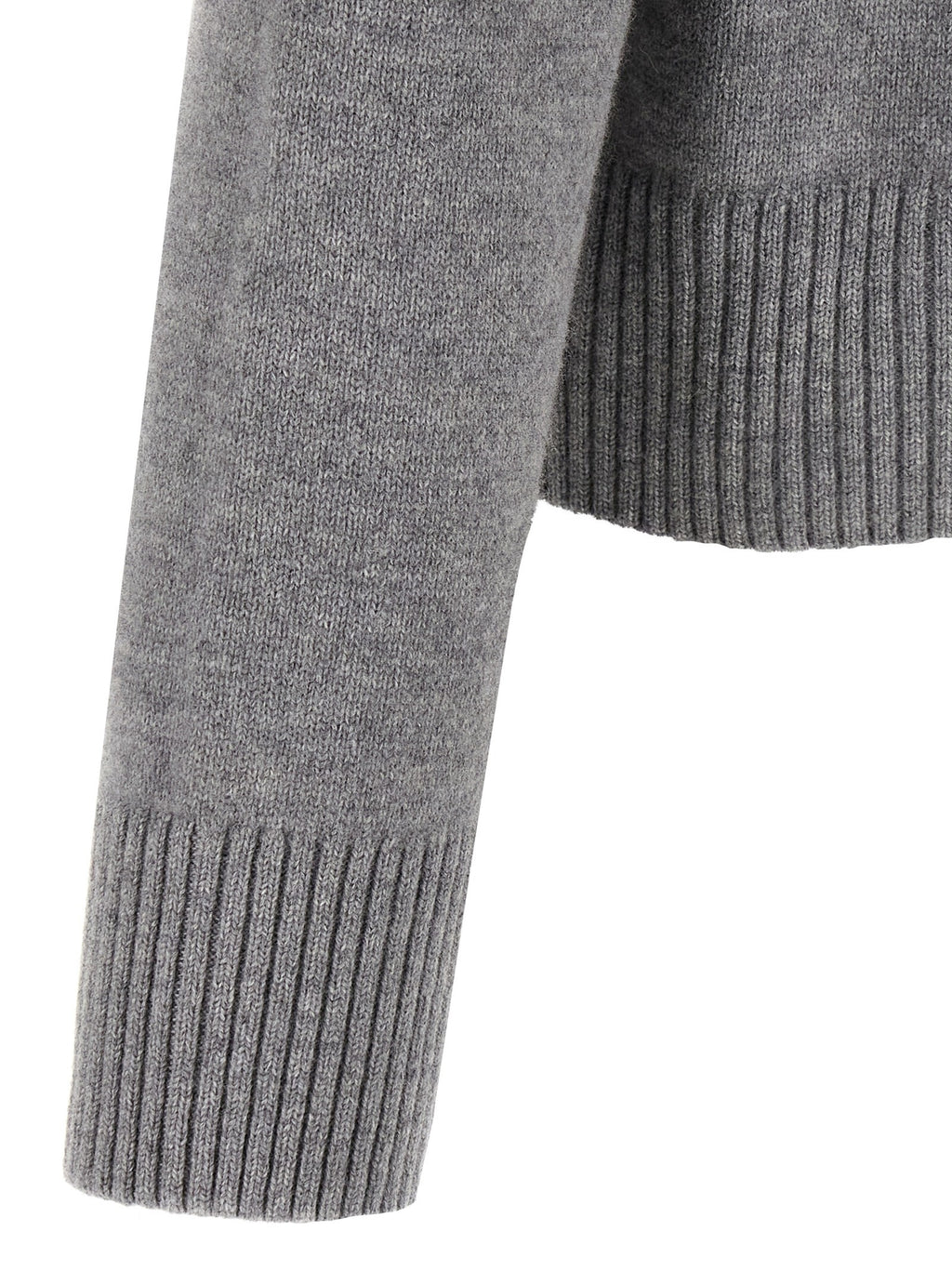 Puff logo patch sweater 4
