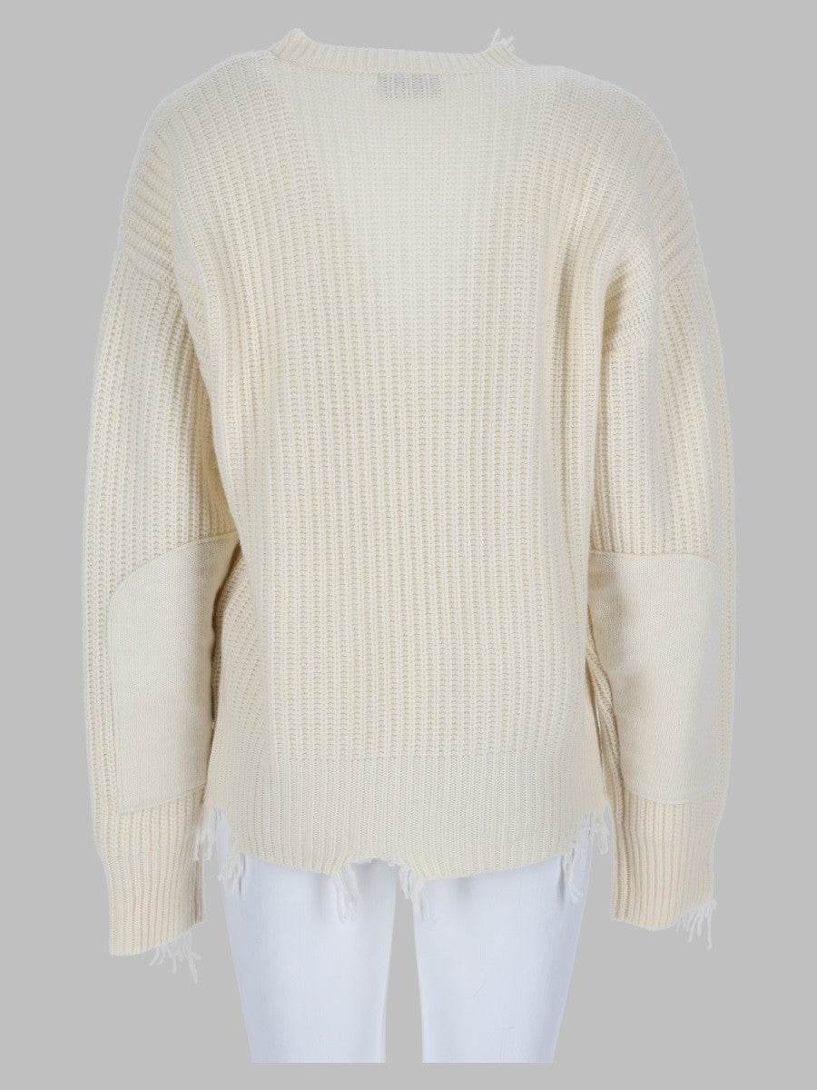 Pullover Distressed Con Scollo A V 2