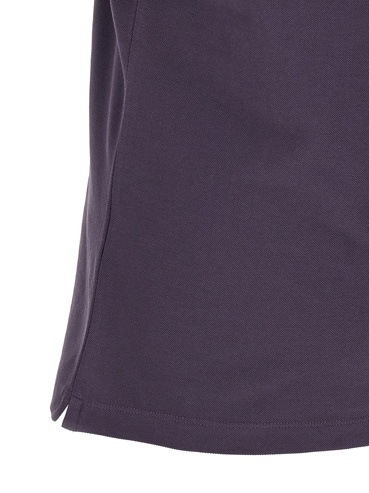 Purple logo embroidery polo shirt 4