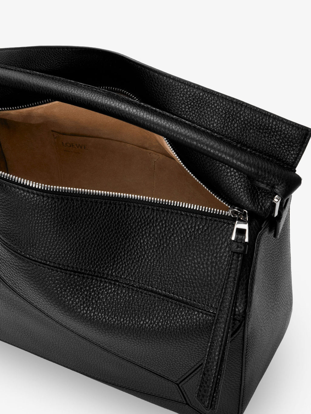 Puzzle Large textured leather handbag 4