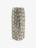 Python-print leather midi skirt 2