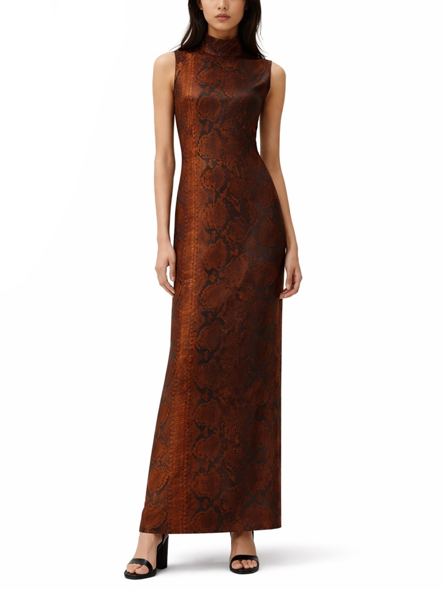 PYTHON PRINT LONG DRESS 2