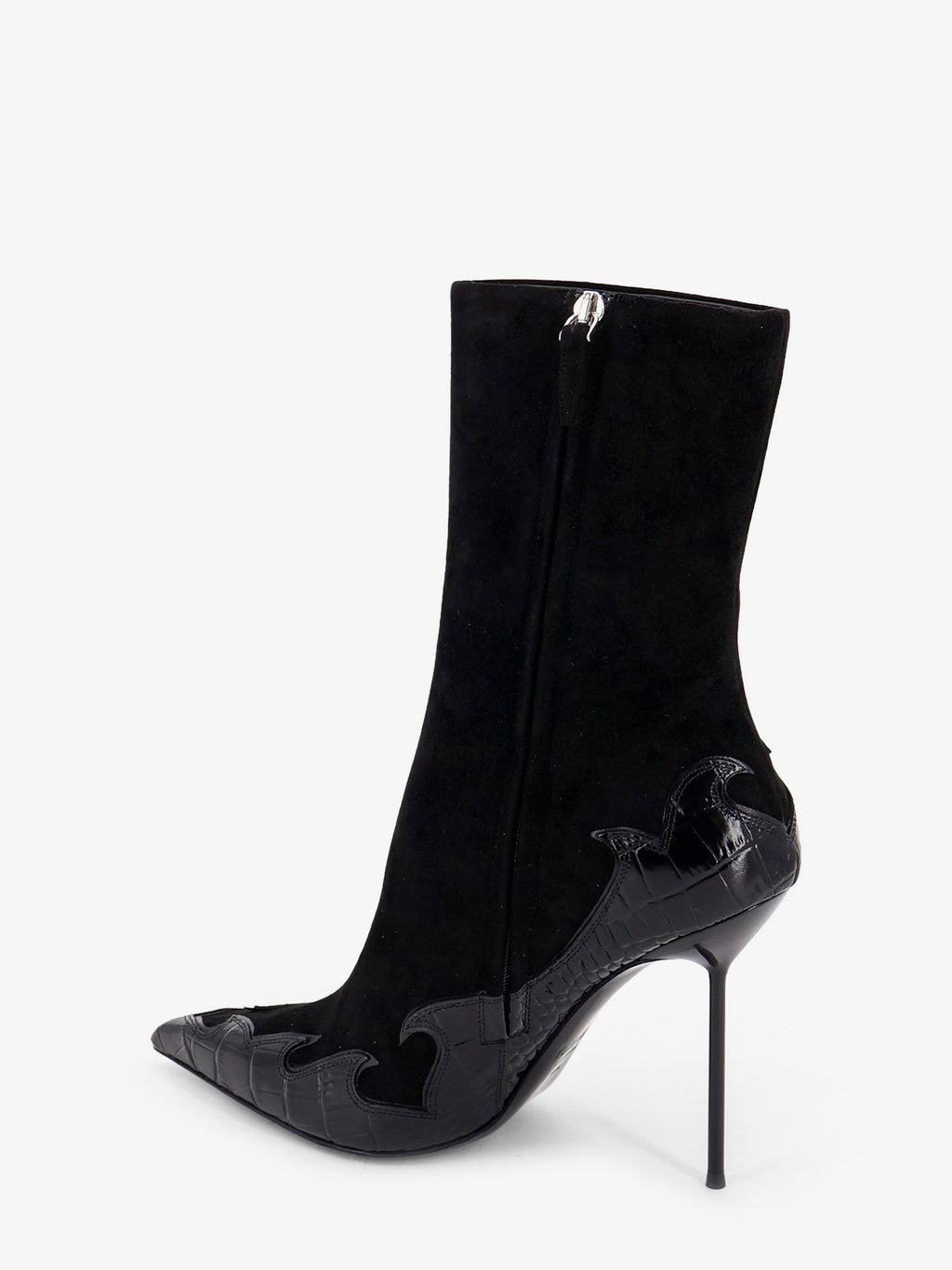 Queen of Hearts ankle boots with cut-out embroidery and heart inlays 3