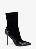 Queen of Hearts ankle boots with cut-out embroidery and heart inlays