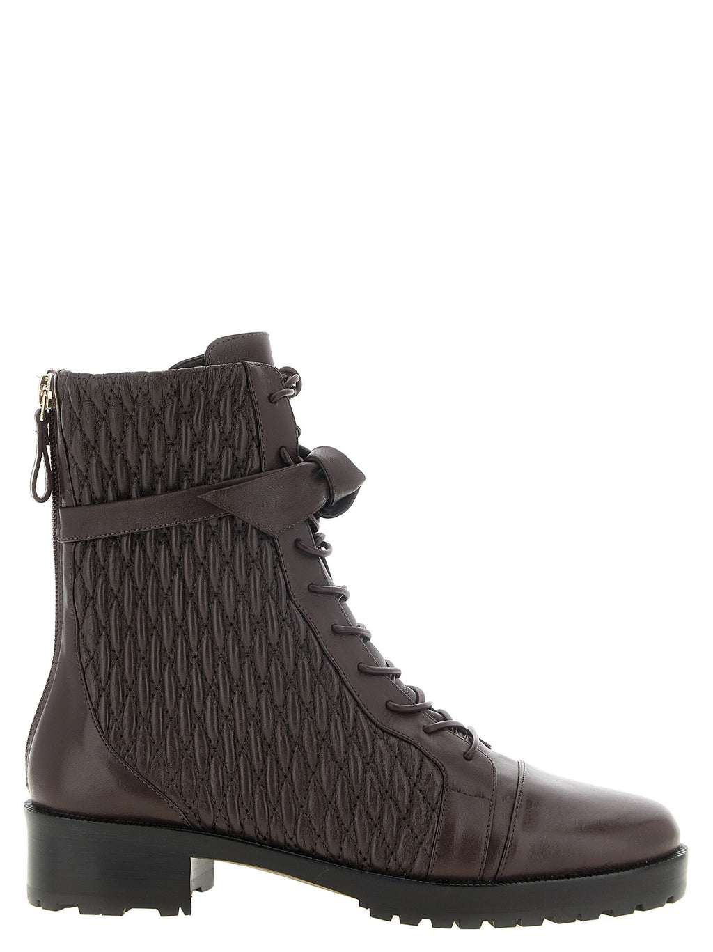 'Quilted Clarita Combat' ankle boots
