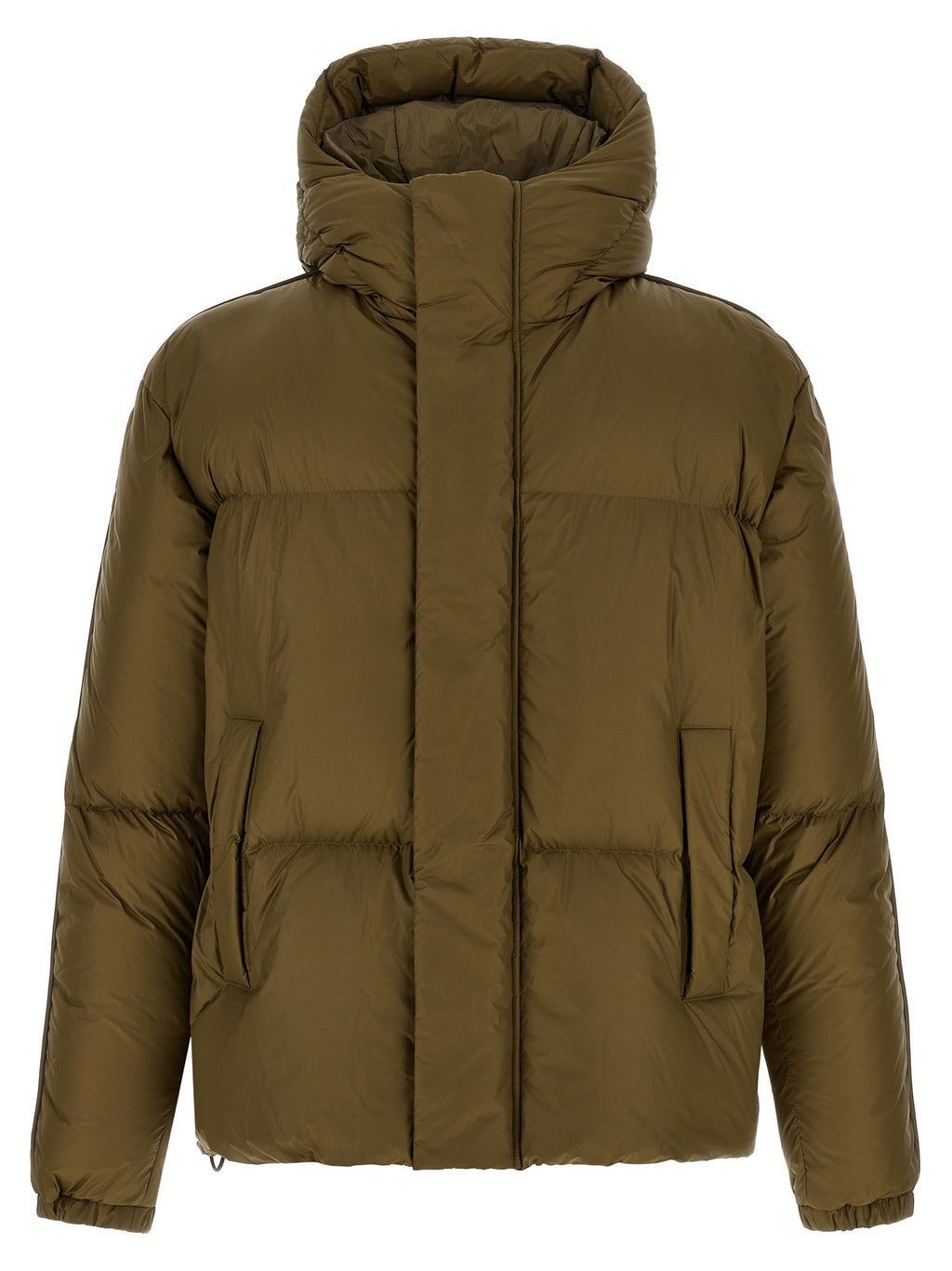 Quilted down jacket