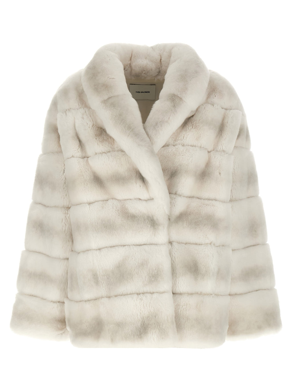 Quilted fur coat