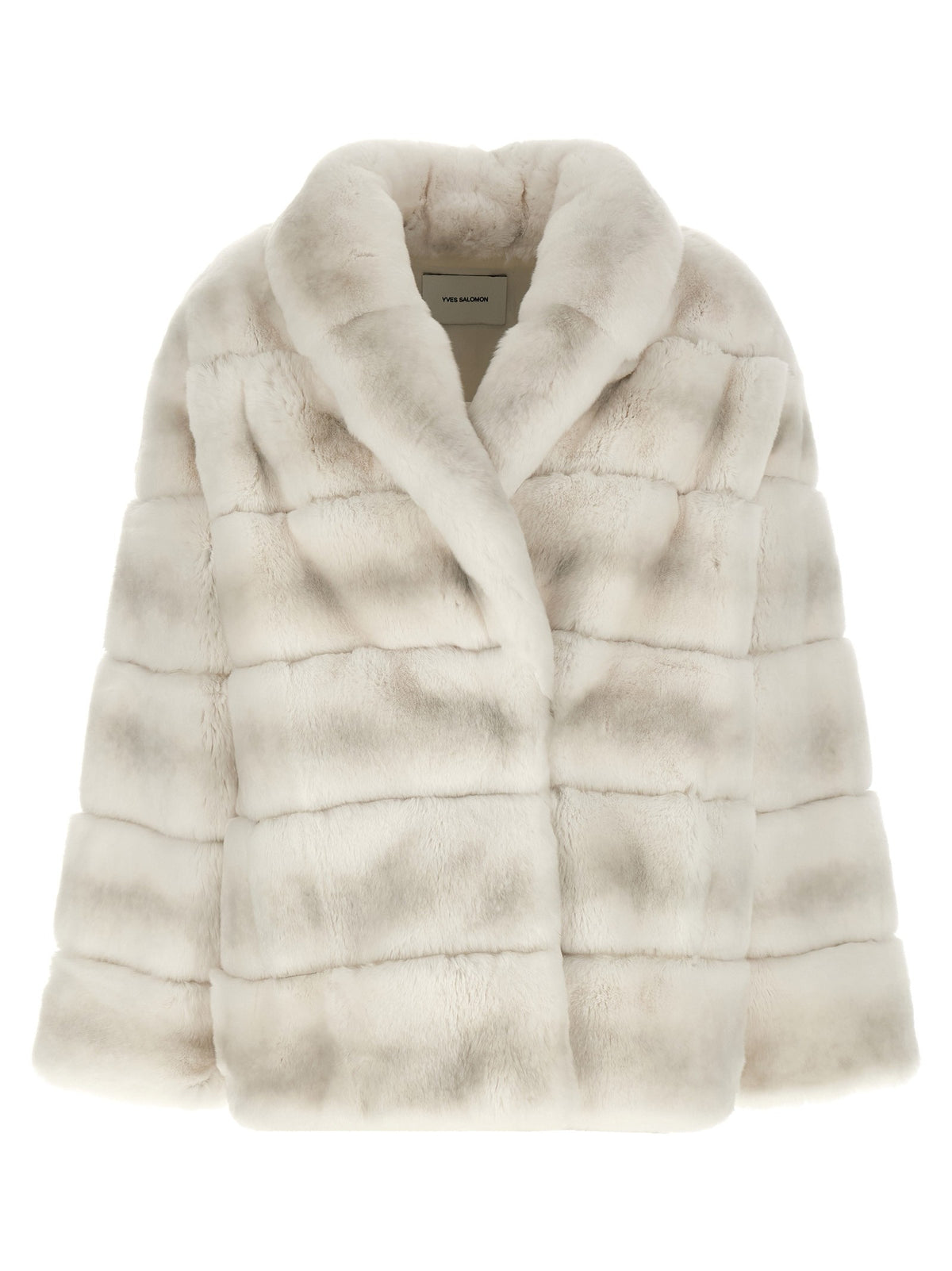 Quilted fur coat